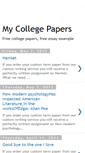 Mobile Screenshot of college-papers-examples.blogspot.com