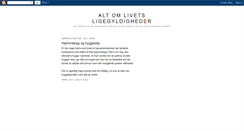 Desktop Screenshot of ligegyldigheden.blogspot.com