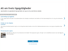 Tablet Screenshot of ligegyldigheden.blogspot.com
