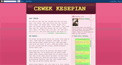 Desktop Screenshot of cewekkesepian.blogspot.com