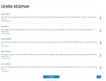 Tablet Screenshot of cewekkesepian.blogspot.com