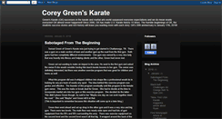 Desktop Screenshot of coreygreenskarate.blogspot.com
