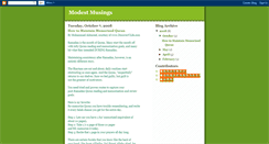Desktop Screenshot of modest-musings.blogspot.com