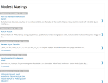 Tablet Screenshot of modest-musings.blogspot.com