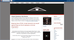Desktop Screenshot of illegaladoptionsworldwide.blogspot.com