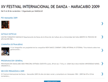 Tablet Screenshot of festivalinternacionaldedanza2009.blogspot.com