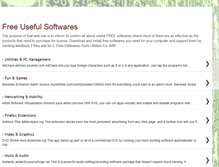 Tablet Screenshot of free-usefull-softwares.blogspot.com