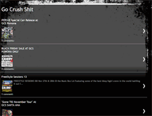 Tablet Screenshot of gocrushshit.blogspot.com