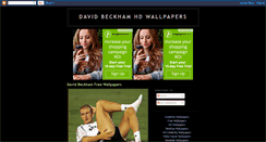 Desktop Screenshot of davidbeckhamhdwallpapers.blogspot.com