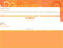 Tablet Screenshot of nurulwahida-welcometomyblogger.blogspot.com