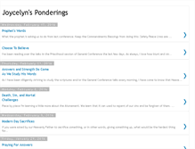 Tablet Screenshot of joysponderings.blogspot.com