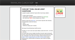 Desktop Screenshot of cuaca-cerah.blogspot.com