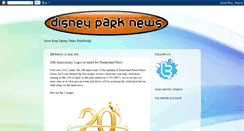 Desktop Screenshot of disneythemeparknews.blogspot.com