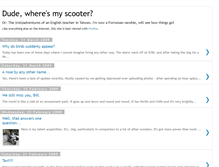 Tablet Screenshot of dudewheresmyscooter.blogspot.com