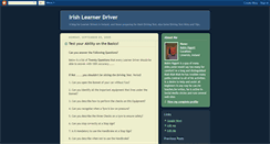 Desktop Screenshot of irishlearnerdriver.blogspot.com