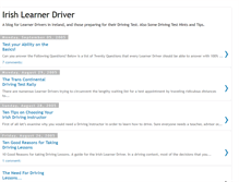 Tablet Screenshot of irishlearnerdriver.blogspot.com