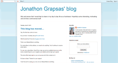 Desktop Screenshot of jonathongrapsas.blogspot.com