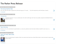 Tablet Screenshot of parkerpressrelease.blogspot.com