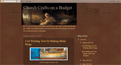 Desktop Screenshot of churchcraftsonabudget.blogspot.com