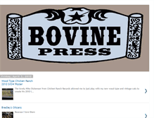 Tablet Screenshot of bovinepress.blogspot.com