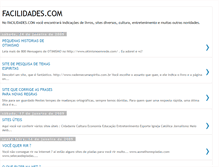 Tablet Screenshot of facilidadesonline.blogspot.com