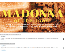 Tablet Screenshot of madonnaofthetoast.blogspot.com