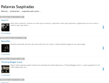Tablet Screenshot of palavrassuspiradas.blogspot.com
