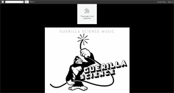 Desktop Screenshot of guerillasciencemusic.blogspot.com