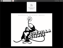 Tablet Screenshot of guerillasciencemusic.blogspot.com