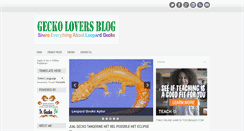 Desktop Screenshot of geckolovers.blogspot.com