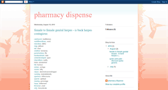 Desktop Screenshot of pharmacy-dispense.blogspot.com