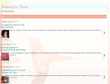 Tablet Screenshot of makeupbytrina.blogspot.com