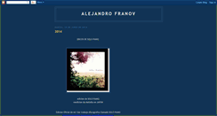 Desktop Screenshot of alejandrofranov.blogspot.com