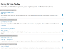 Tablet Screenshot of goinggreeninfo.blogspot.com