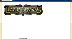 Desktop Screenshot of leagueoflegendspro.blogspot.com