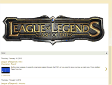 Tablet Screenshot of leagueoflegendspro.blogspot.com