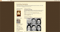 Desktop Screenshot of learningaspergian.blogspot.com