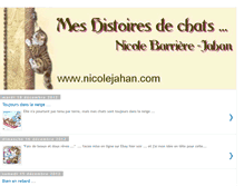 Tablet Screenshot of meshistoiresdechats.blogspot.com