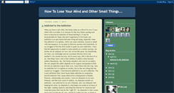 Desktop Screenshot of howtoloseyourmindandothersmallthings.blogspot.com