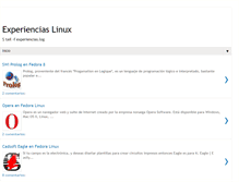 Tablet Screenshot of experiencias-linux.blogspot.com