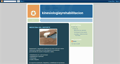 Desktop Screenshot of kinesiologiayrehabilitacion.blogspot.com