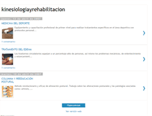 Tablet Screenshot of kinesiologiayrehabilitacion.blogspot.com
