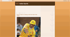 Desktop Screenshot of indiansportswow.blogspot.com