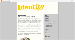 Desktop Screenshot of identityblogs.blogspot.com