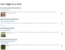 Tablet Screenshot of oneveggieatatime.blogspot.com
