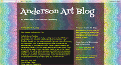 Desktop Screenshot of andersonartblog.blogspot.com