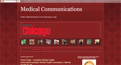 Desktop Screenshot of medicalcommunications.blogspot.com