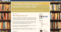 Desktop Screenshot of fosterchildstory.blogspot.com