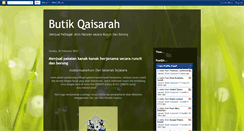 Desktop Screenshot of butikqaisarah.blogspot.com