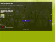Tablet Screenshot of butikqaisarah.blogspot.com